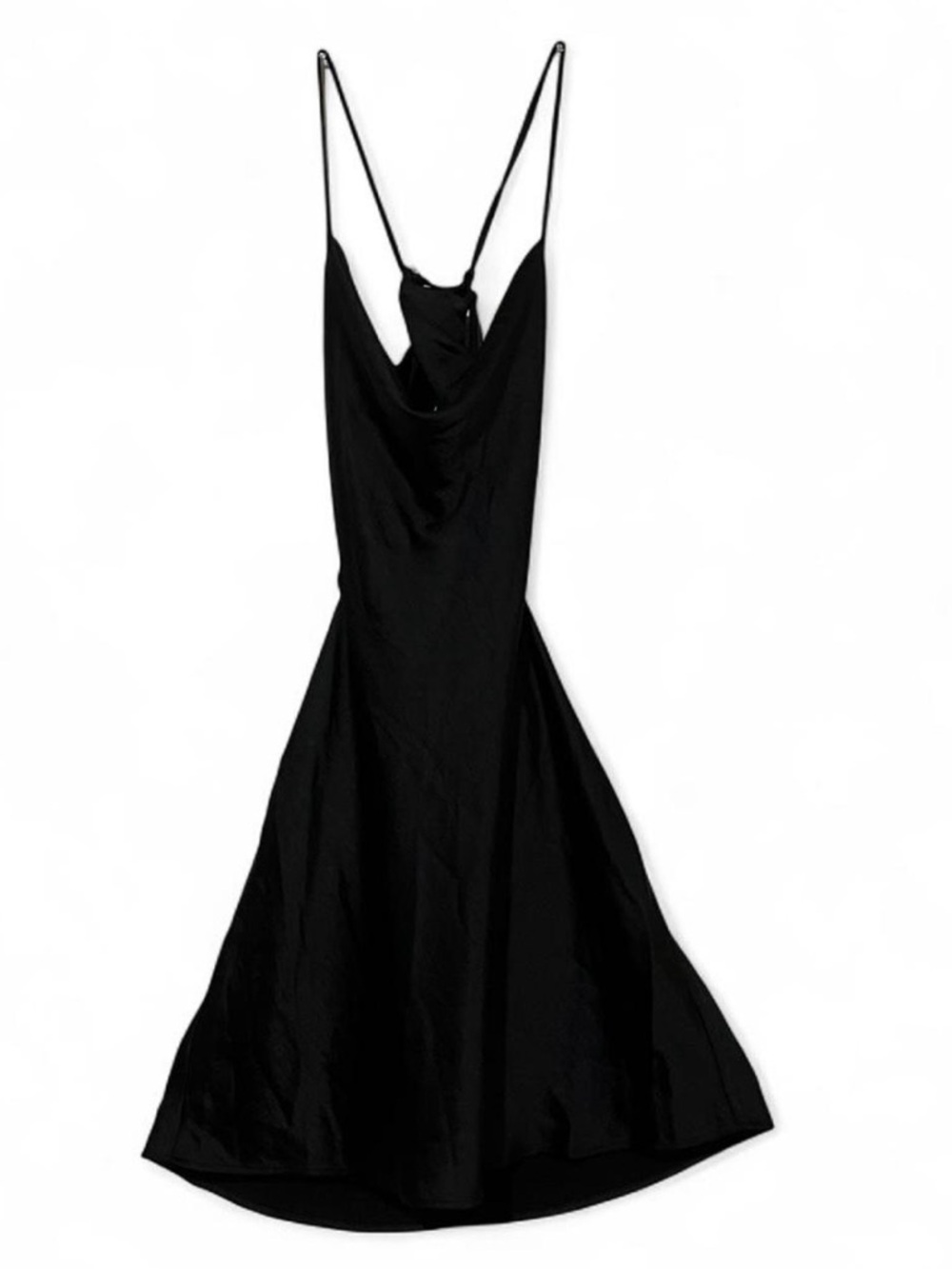 Black Satin mini Dress